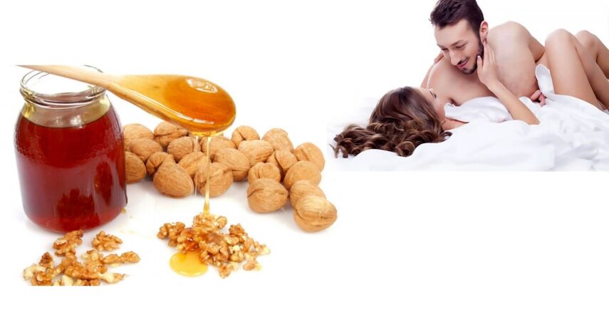 walnuts and honey for potency